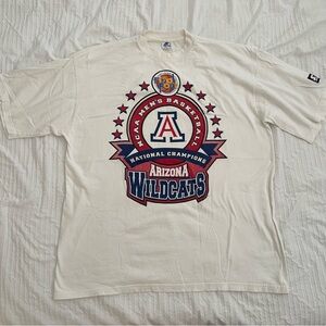 Arizona Wildcats 1997 Final Four NCAA Basketball Vintage Mens XL Shirt starter
